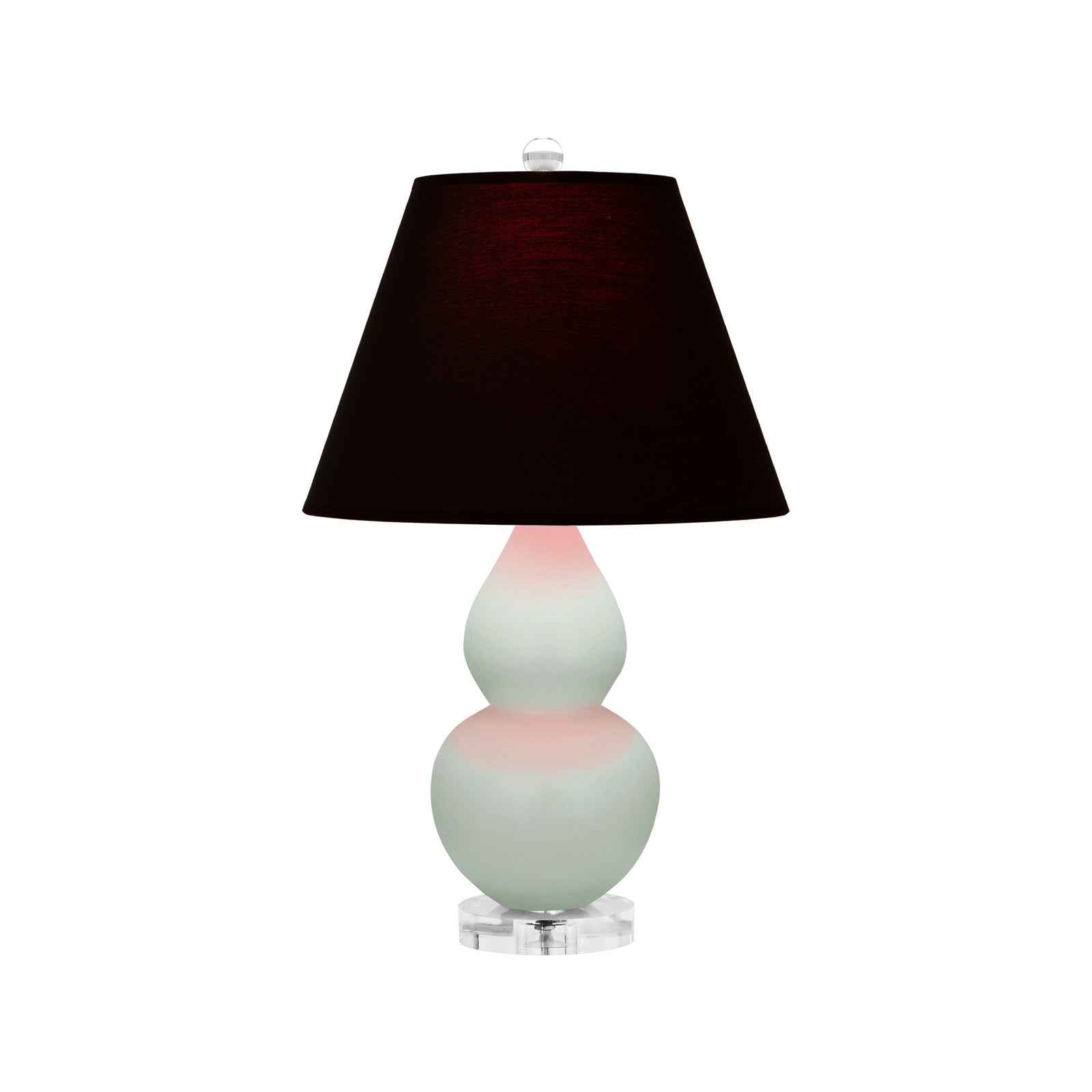 Matte Celadon Double Gourd Table Lamp