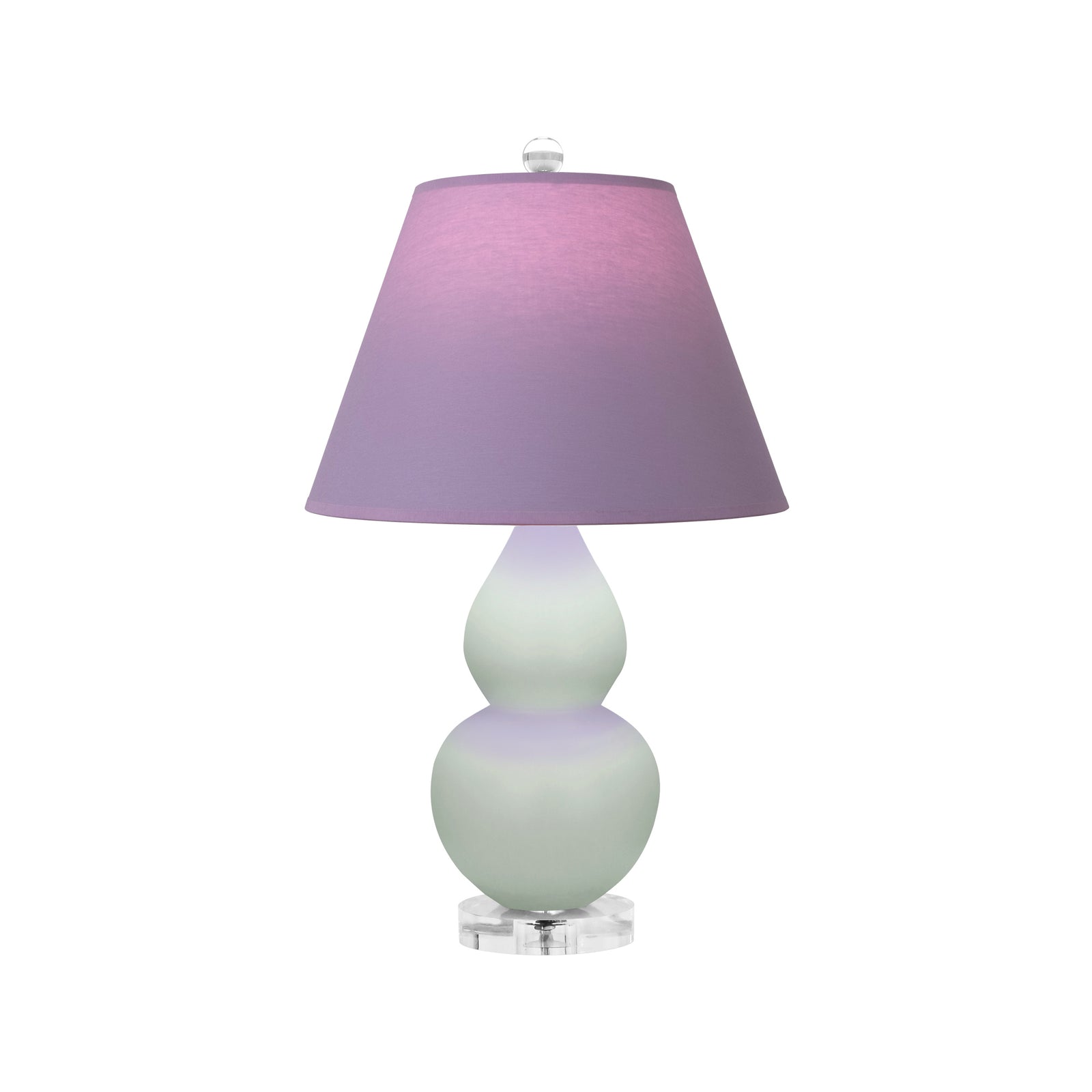 Matte Celadon Double Gourd Table Lamp