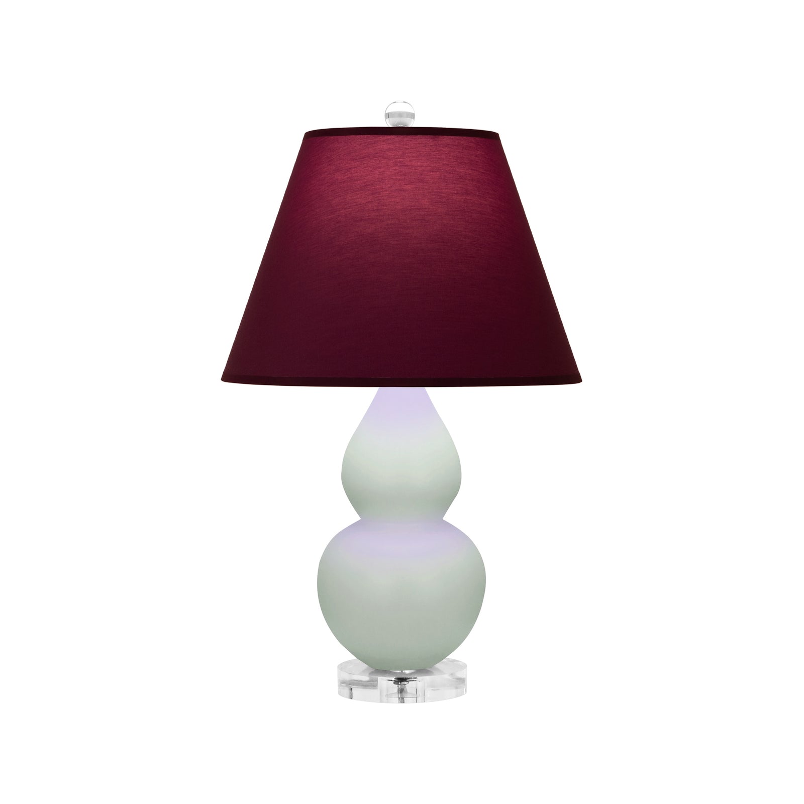 Matte Celadon Double Gourd Table Lamp