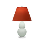 Matte Celadon Double Gourd Table Lamp