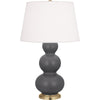 Matte Ash Double Gourd Table Lamp