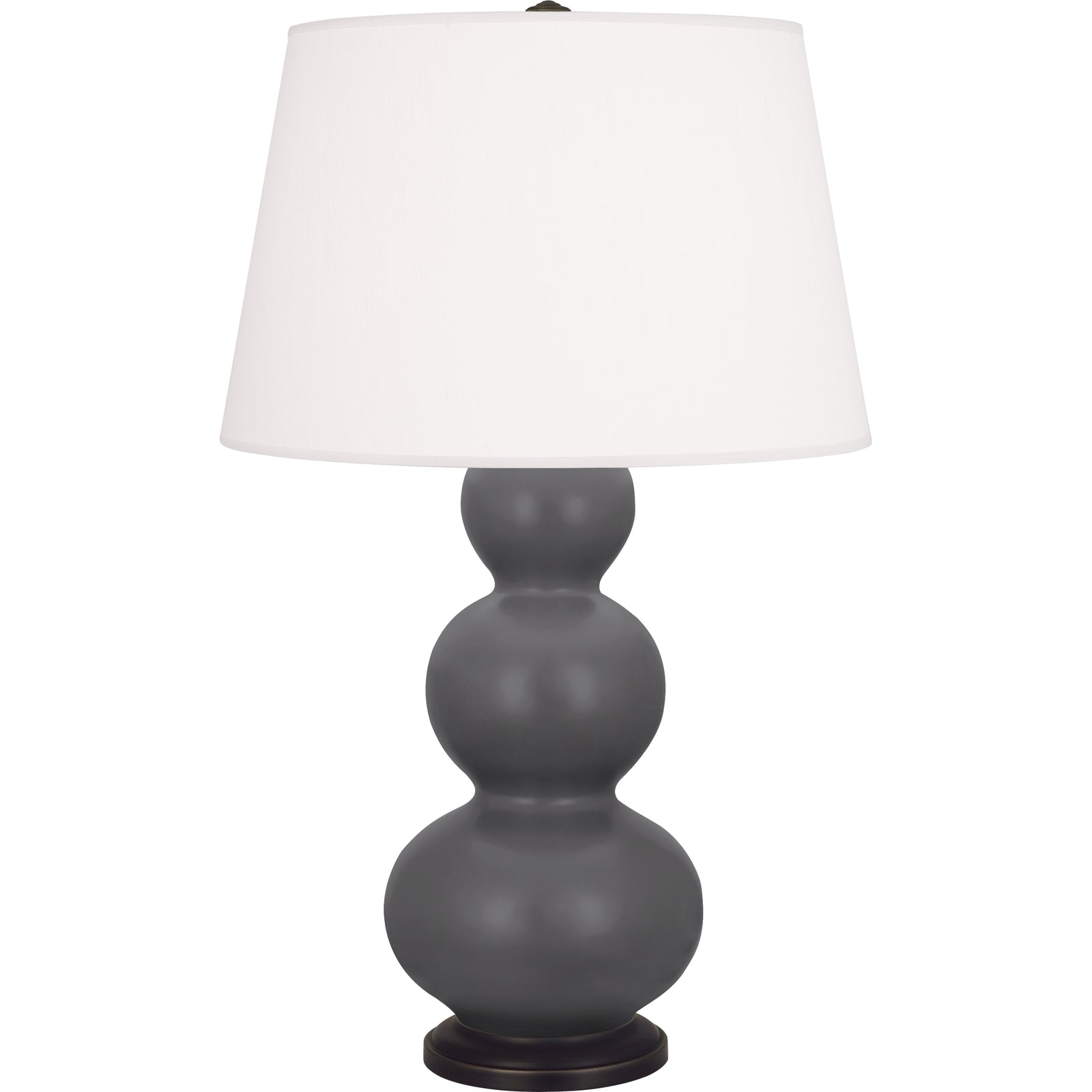Matte Ash Double Gourd Table Lamp
