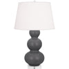 Matte Ash Double Gourd Table Lamp