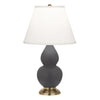 Matte Ash Small Double Gourd Accent Lamp