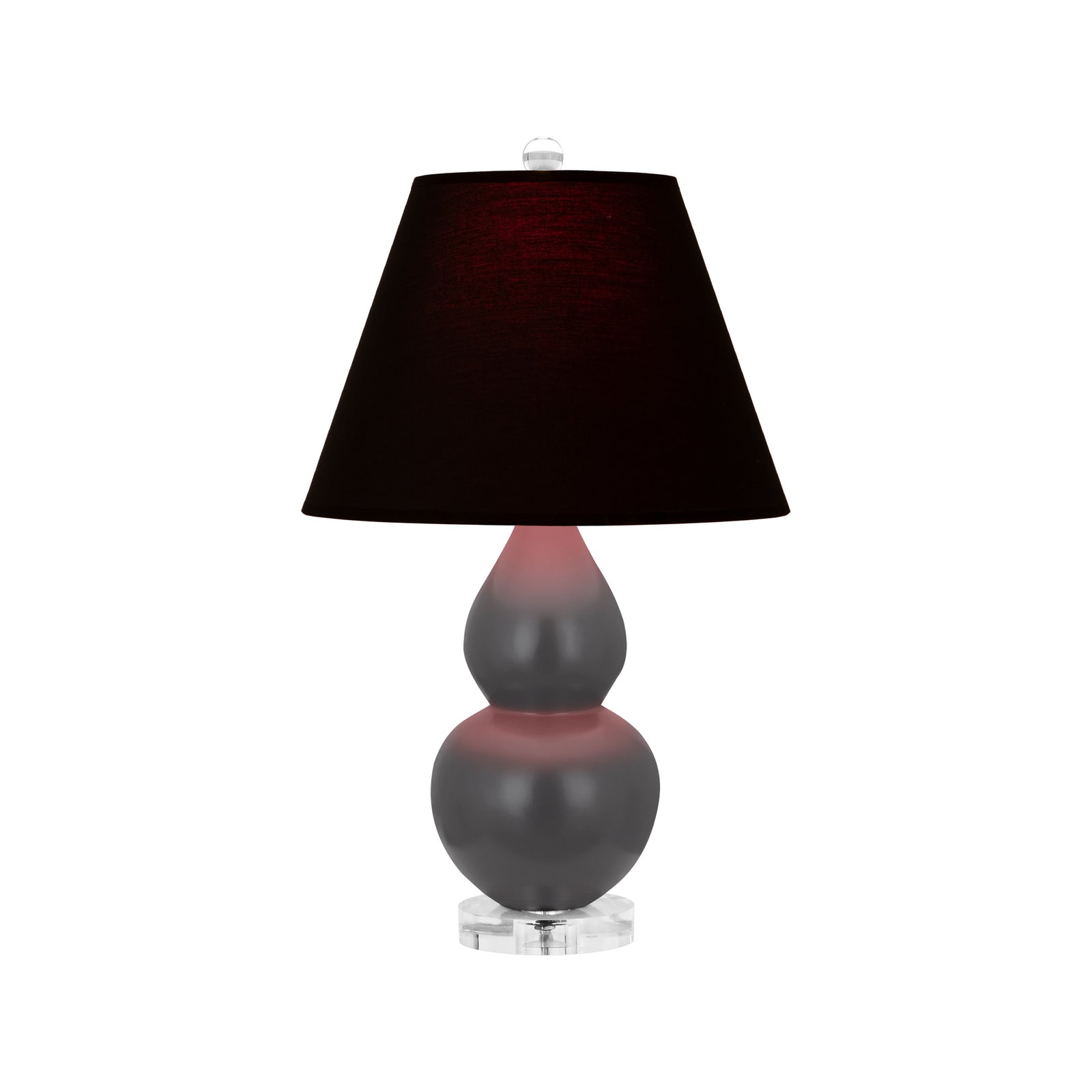 Matte Ash Double Gourd Table Lamp