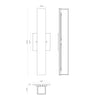 Melville 18-in Chrome LED Wall Sconce