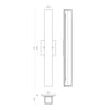 Melville 24-in Brushed Nickel LED Wall Sconce