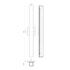 Melville 32-in Black LED Wall Sconce