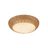 Merida 14-in Rattan Socket Flush Mount