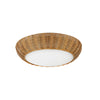 Merida 14-in Rattan Socket Flush Mount