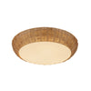 Merida 17-in Rattan Socket Flush Mount