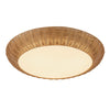 Merida 21-in Rattan Socket Flush Mount