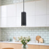 Micro 3-in Black 1 Light Pendant