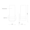 Milano 9-in Brushed Gold LED Wall Sconce