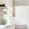 Milca 10-in Gold 1 Light Pendant