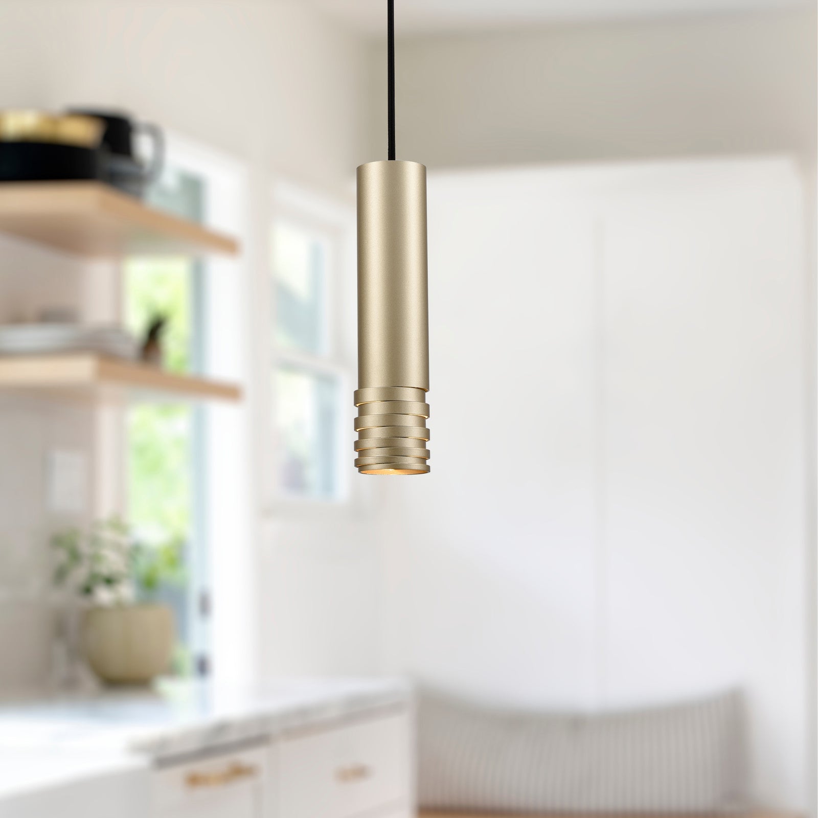 Milca 10-in Gold 1 Light Pendant