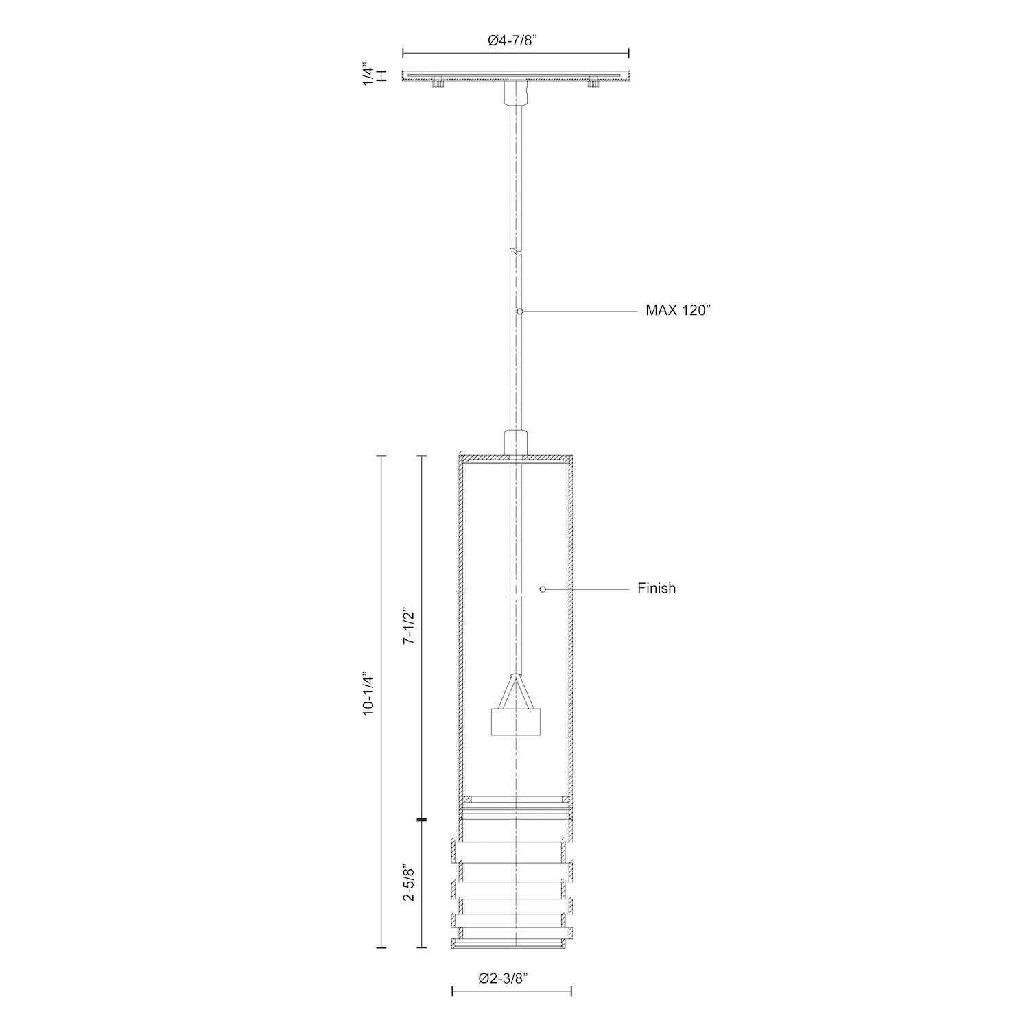 Milca 10-in Gold 1 Light Pendant
