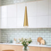 Mina 12-in Brushed Gold LED Pendant
