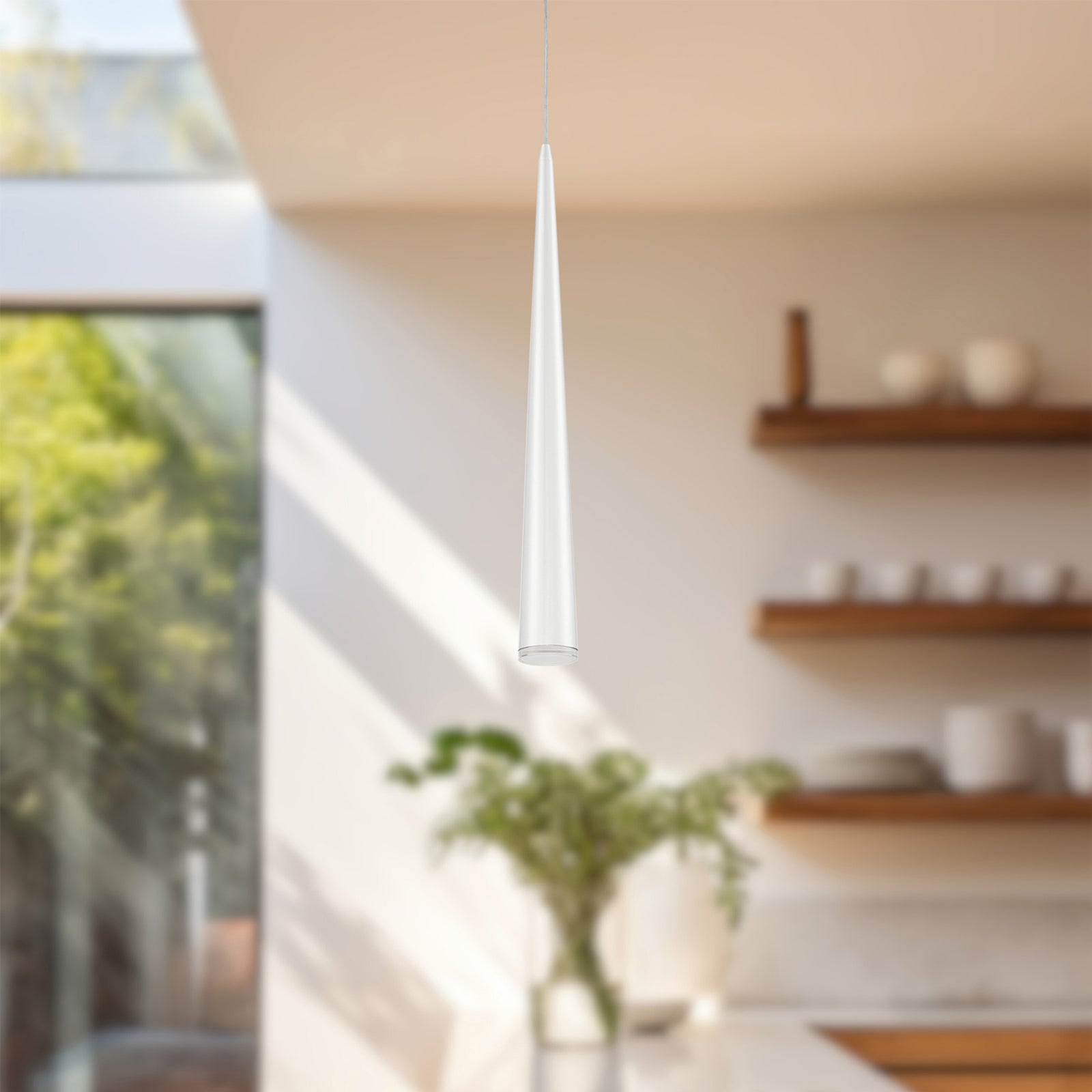 Mina 24-in White LED Pendant