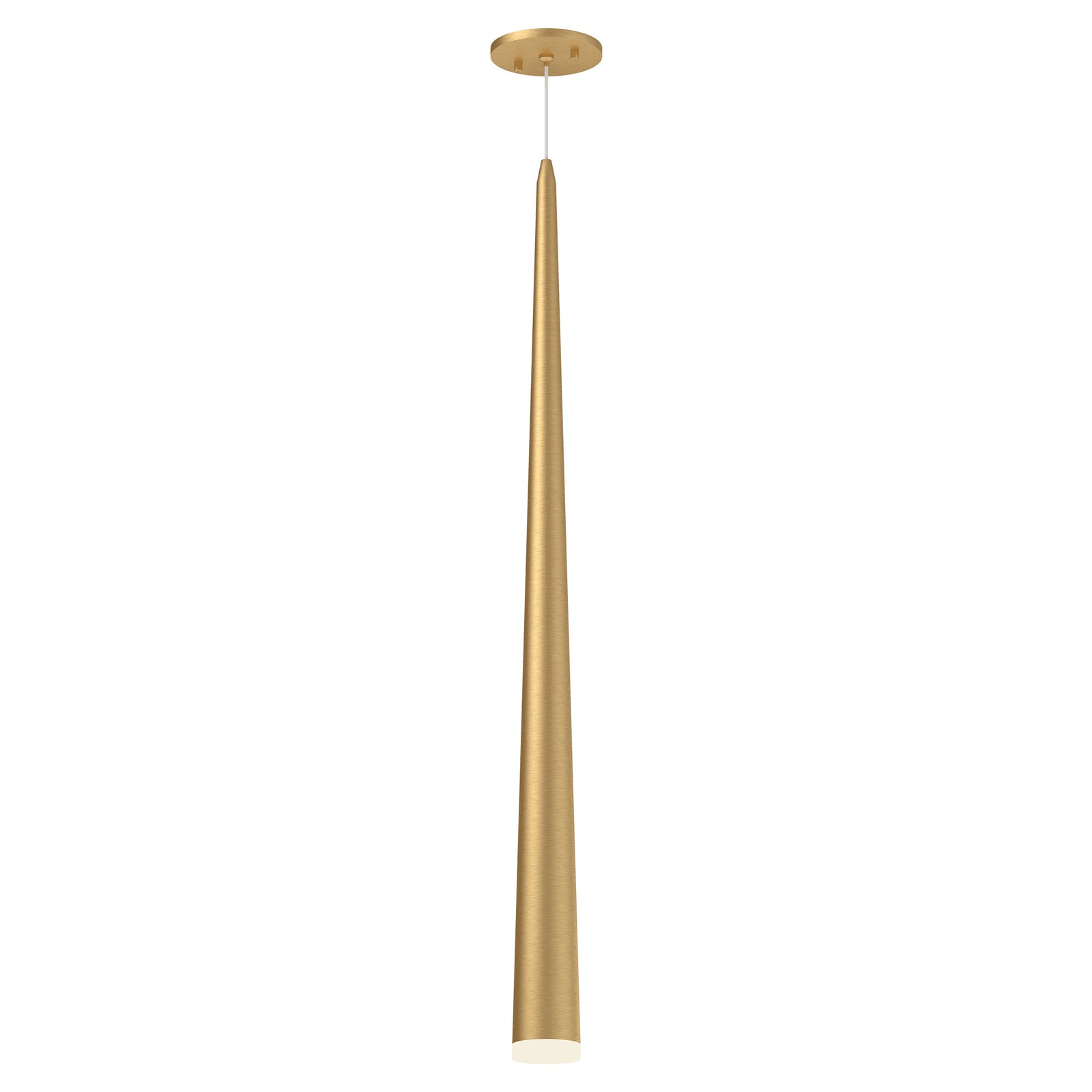 Mina 36-in Brushed Gold LED Pendant