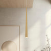 Mina 36-in Brushed Gold LED Pendant