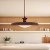 Minori 15-in Burgundy Socket Pendant