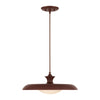Minori 15-in Burgundy Socket Pendant
