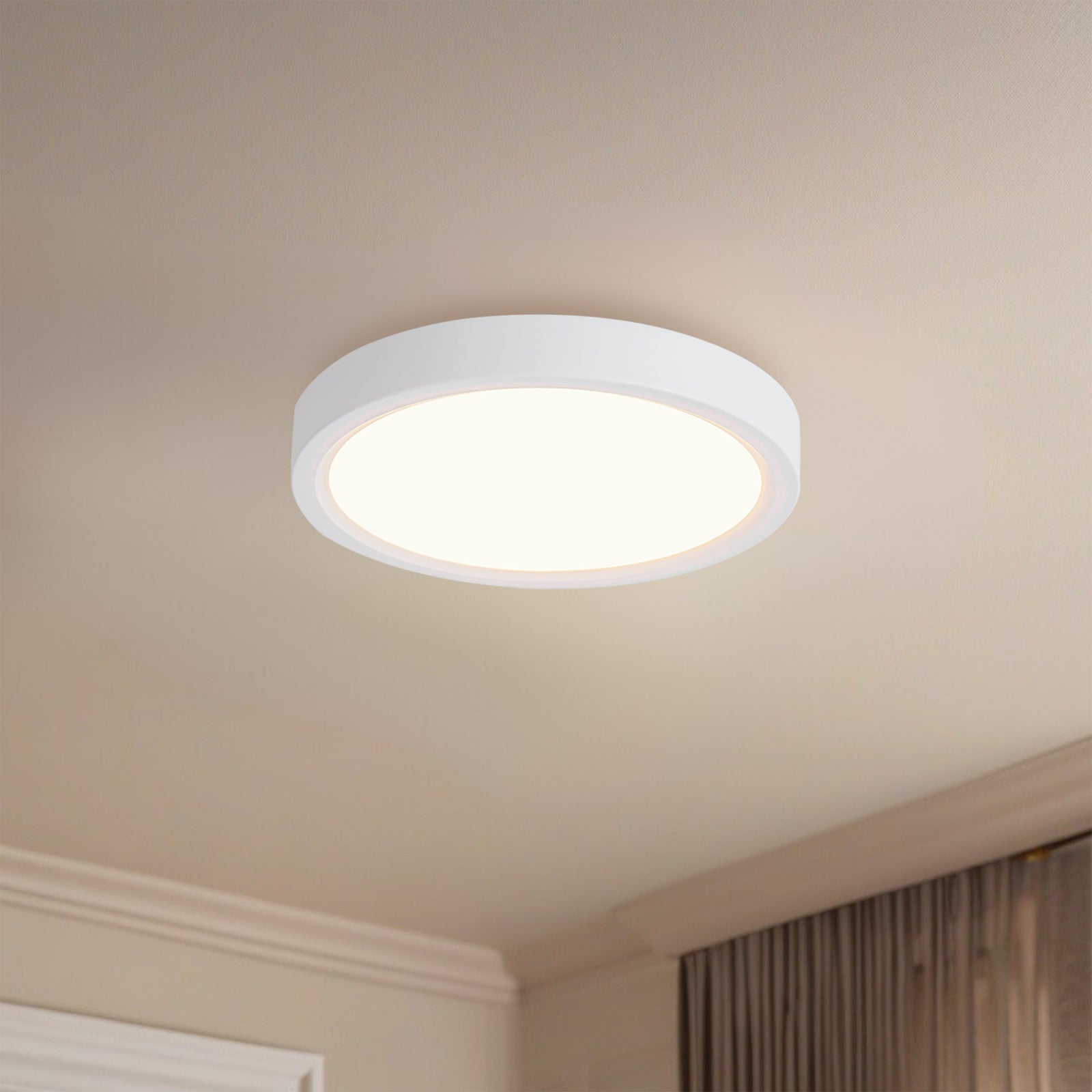 Mio 5-in White LED Flush Mount