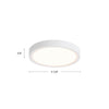 Mio 5-in White LED Flush Mount