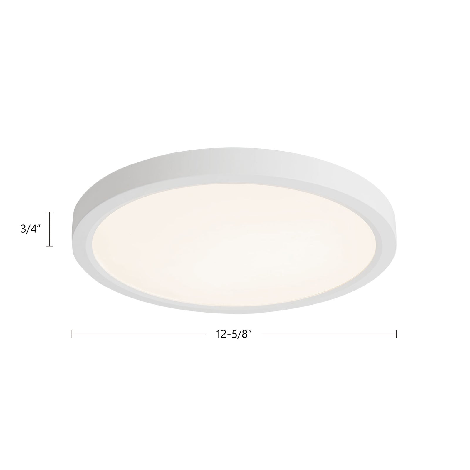 Mio 12-in White LED Flush Mount