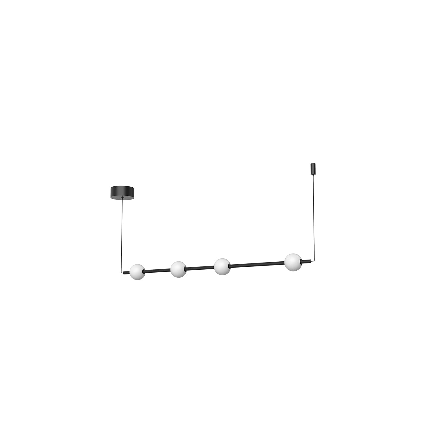 Misaki 40-in Black LED Pendant