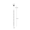 Misaki 60-in Black LED Pendant