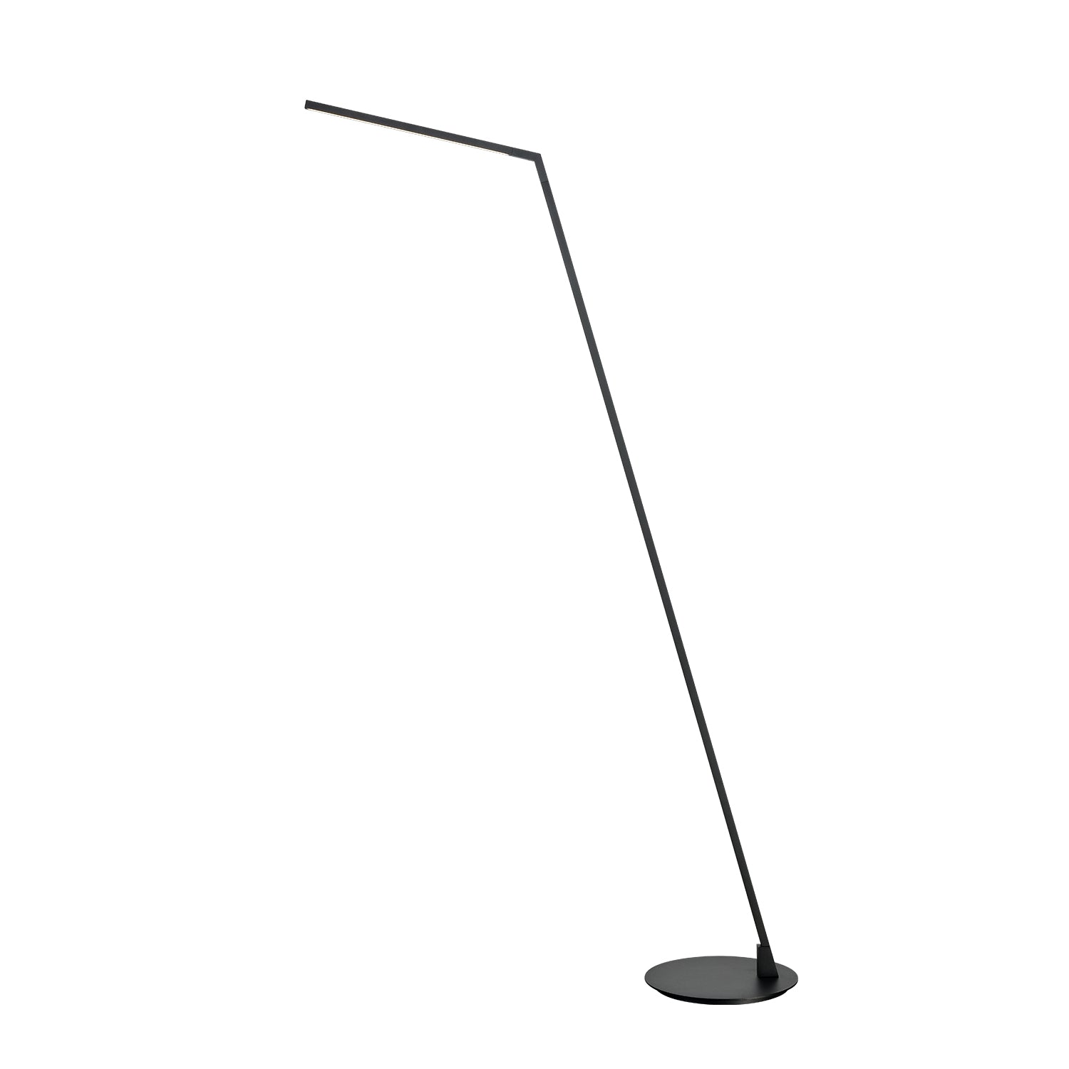 Miter 58-in Black LED Floor Lamp