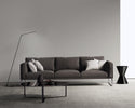 Miter 58-in Black LED Floor Lamp