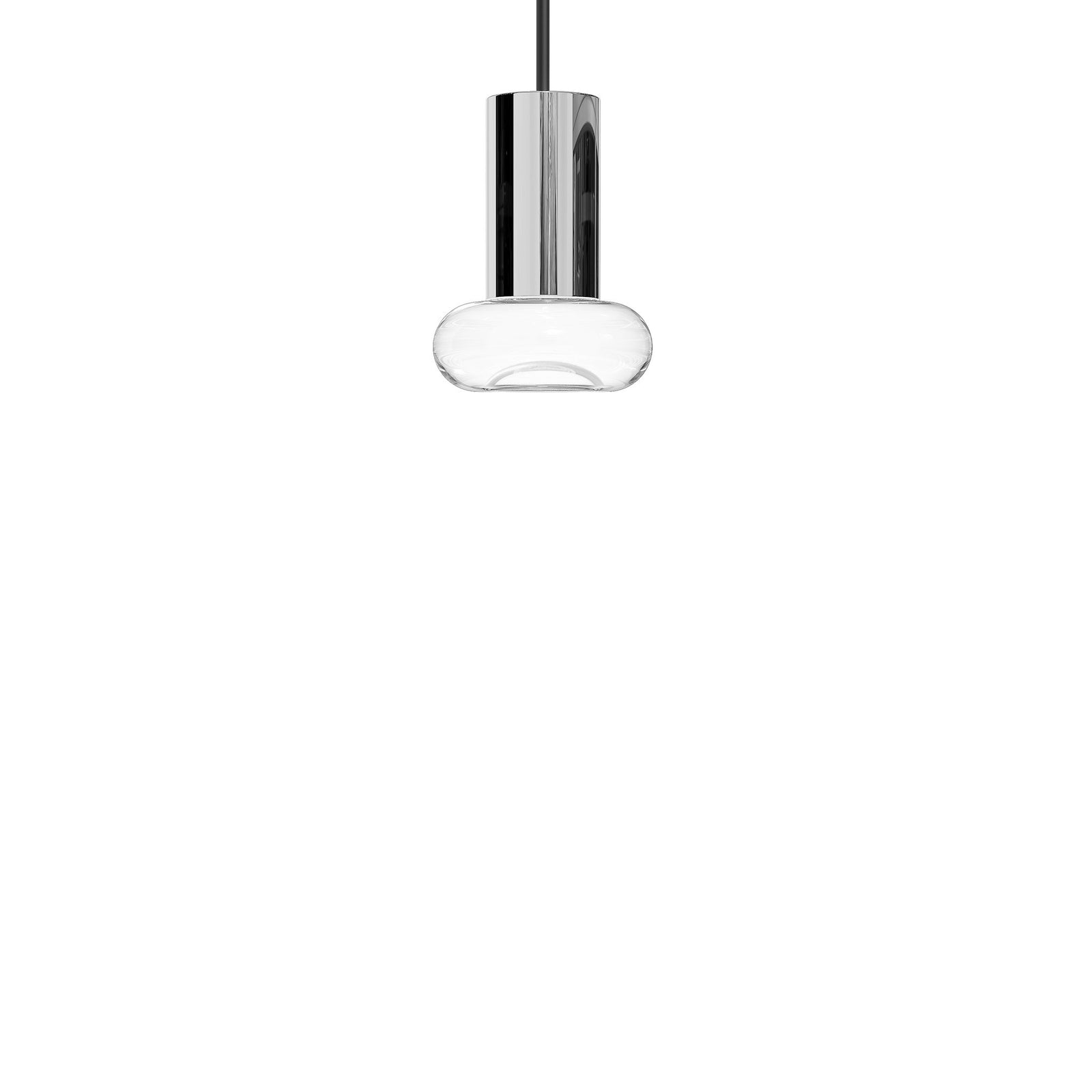 A-Lamp 4" Light Guide Single Pendant - Polished Chrome