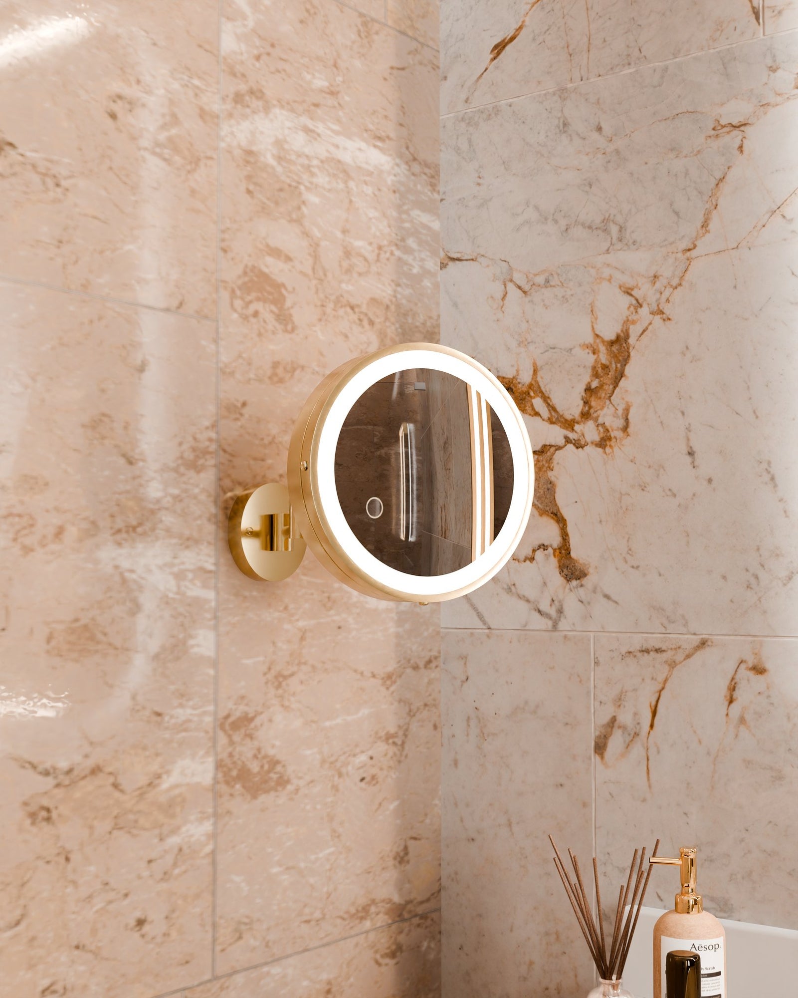 Blush™ Wall-Mount Makeup Mirror — View 3