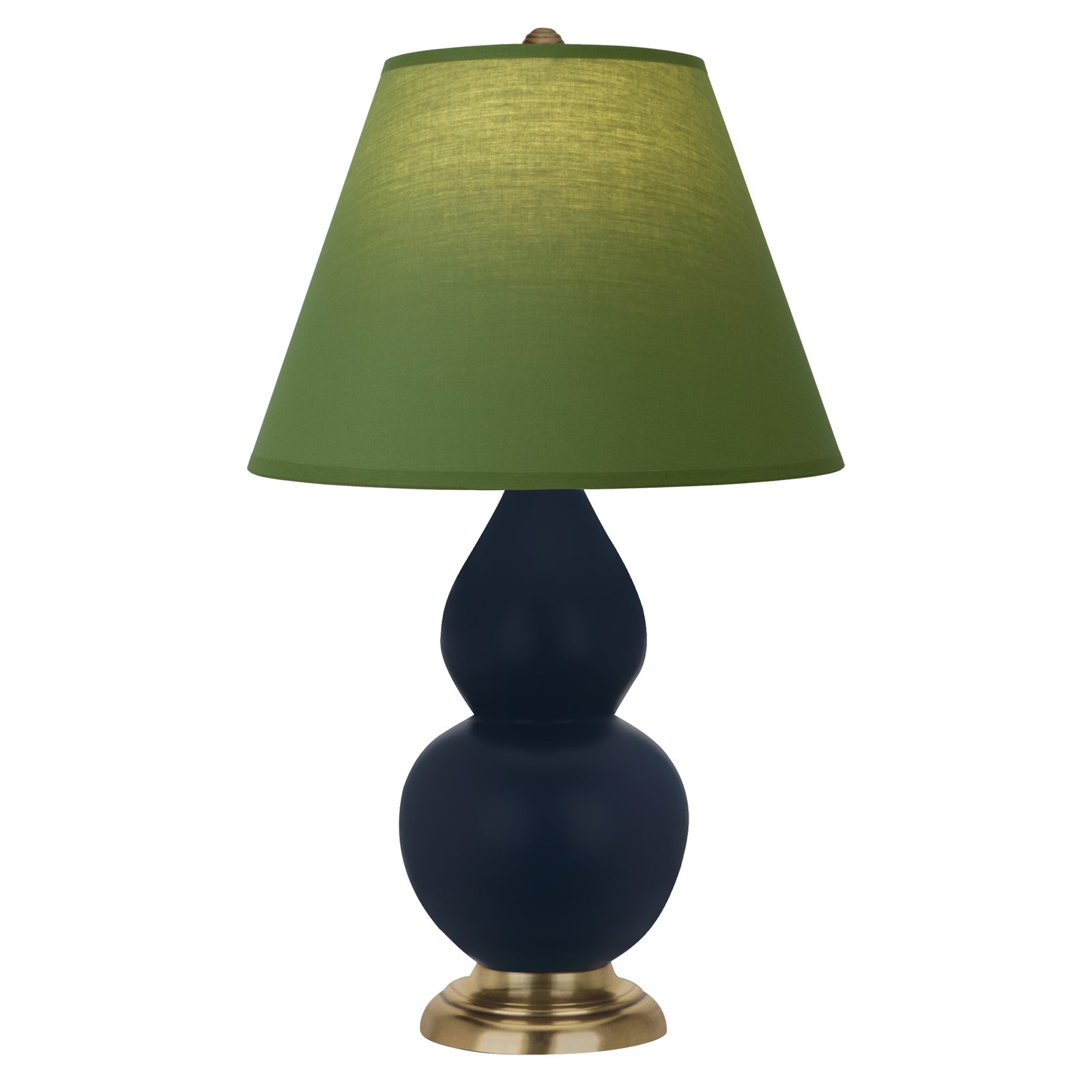 Matte Midnight Blue Small Double Gourd Accent Lamp