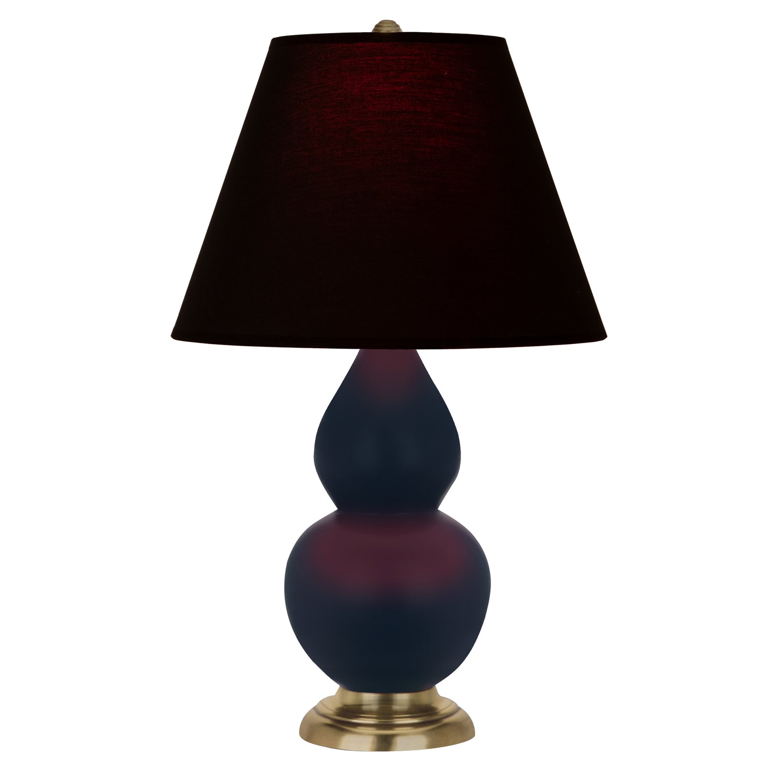 Matte Midnight Blue Small Double Gourd Accent Lamp