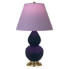 Matte Midnight Blue Small Double Gourd Accent Lamp