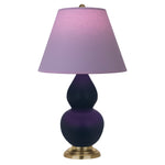 Matte Midnight Blue Small Double Gourd Accent Lamp