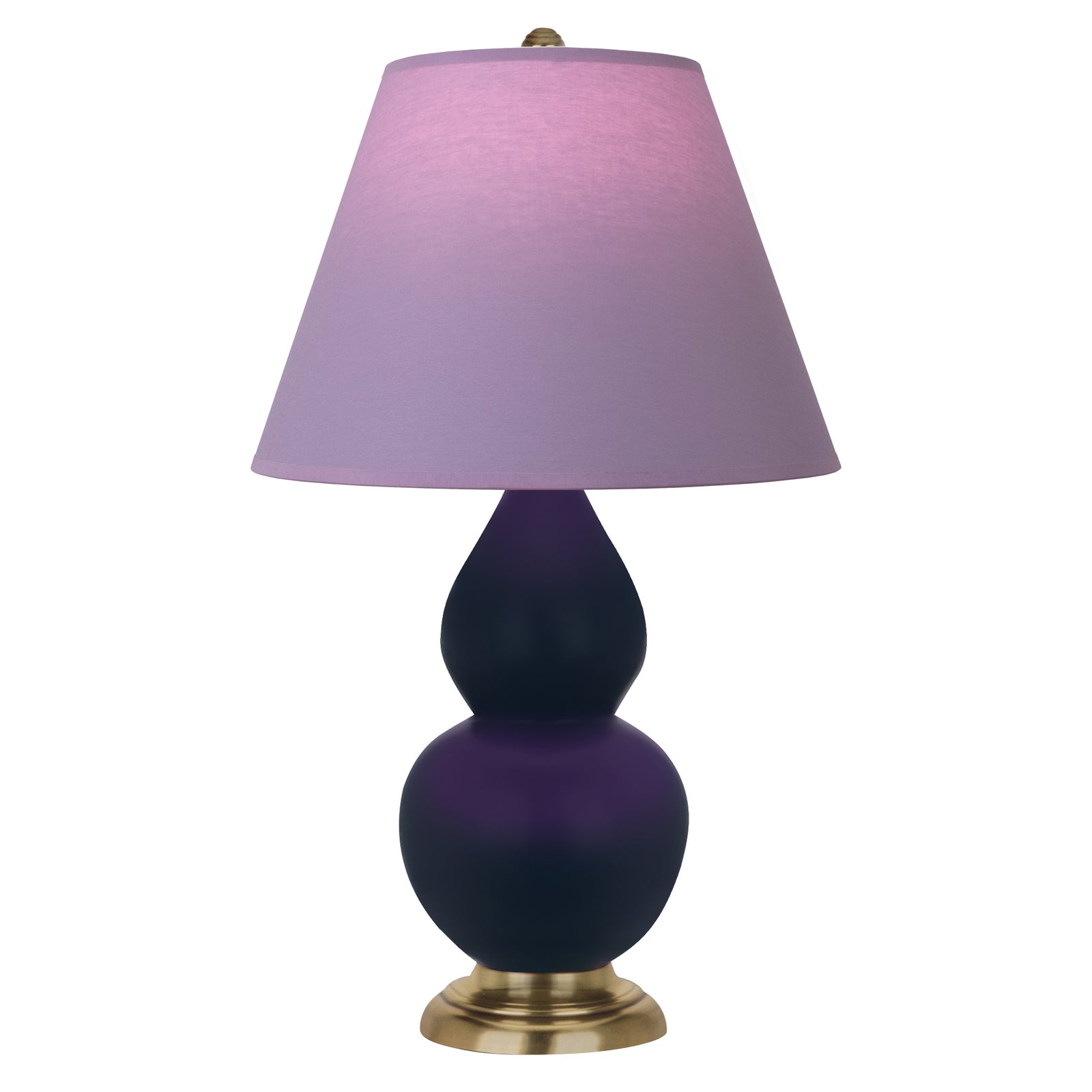 Matte Midnight Blue Small Double Gourd Accent Lamp