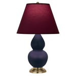 Matte Midnight Blue Small Double Gourd Accent Lamp