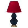 Matte Midnight Blue Small Double Gourd Accent Lamp
