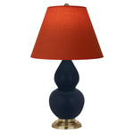 Matte Midnight Blue Small Double Gourd Accent Lamp