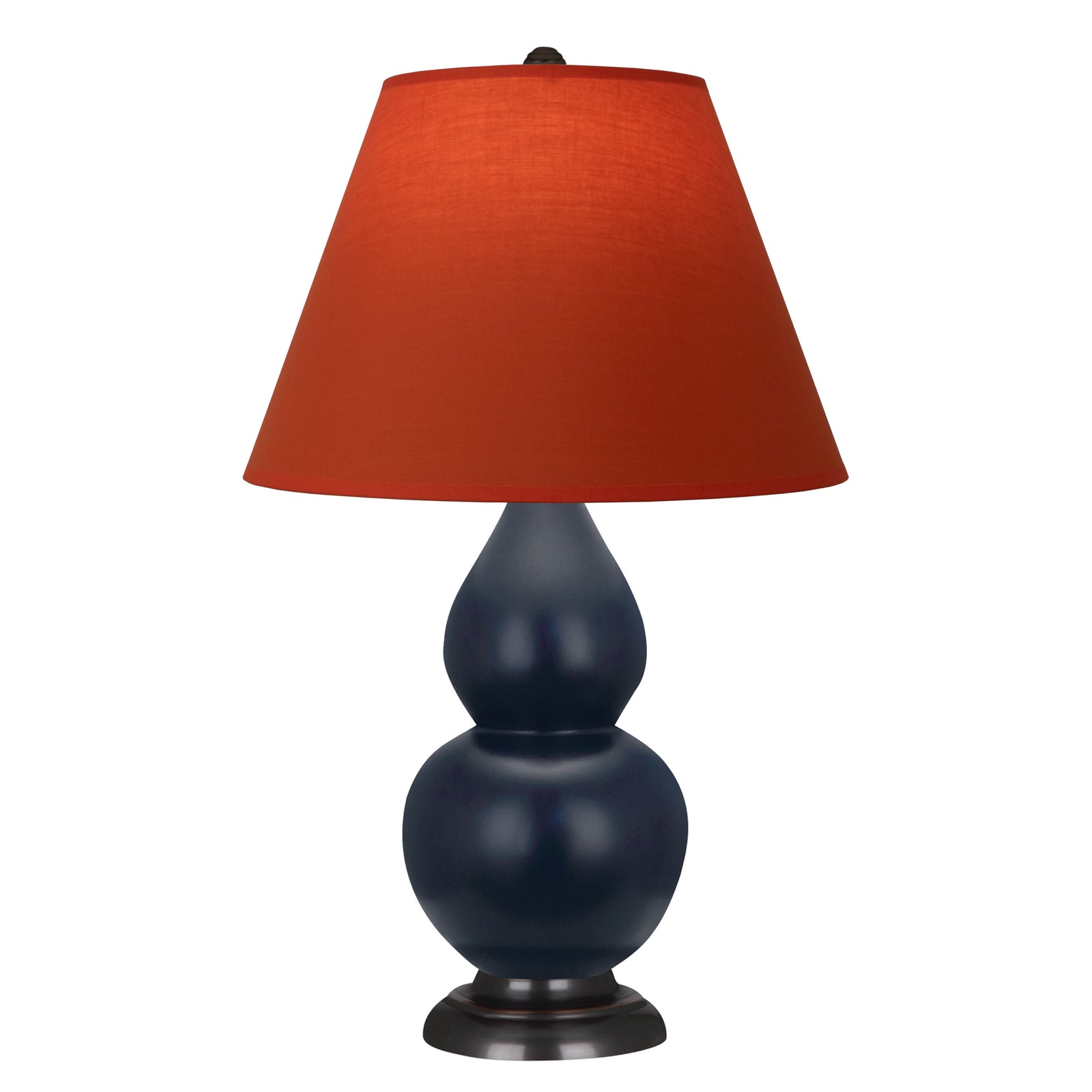 Matte Midnight Blue Small Double Gourd Accent Lamp