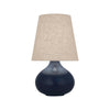 Matte Midnight Blue Small June Accent Lamp