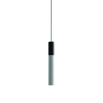 Novo Short - Frosted Diffuser - Acrylic Single Pendant - Matte Black Socket