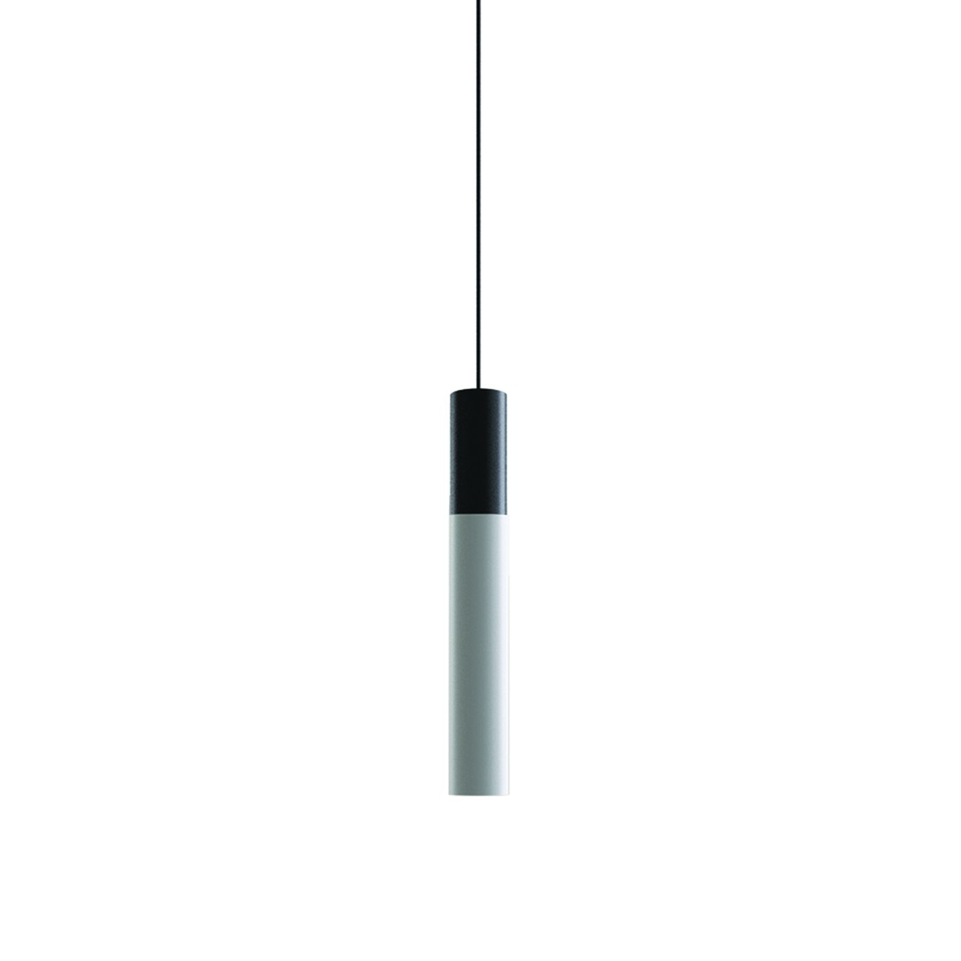 Novo Short - Frosted Diffuser - Acrylic Single Pendant - Matte Black Socket