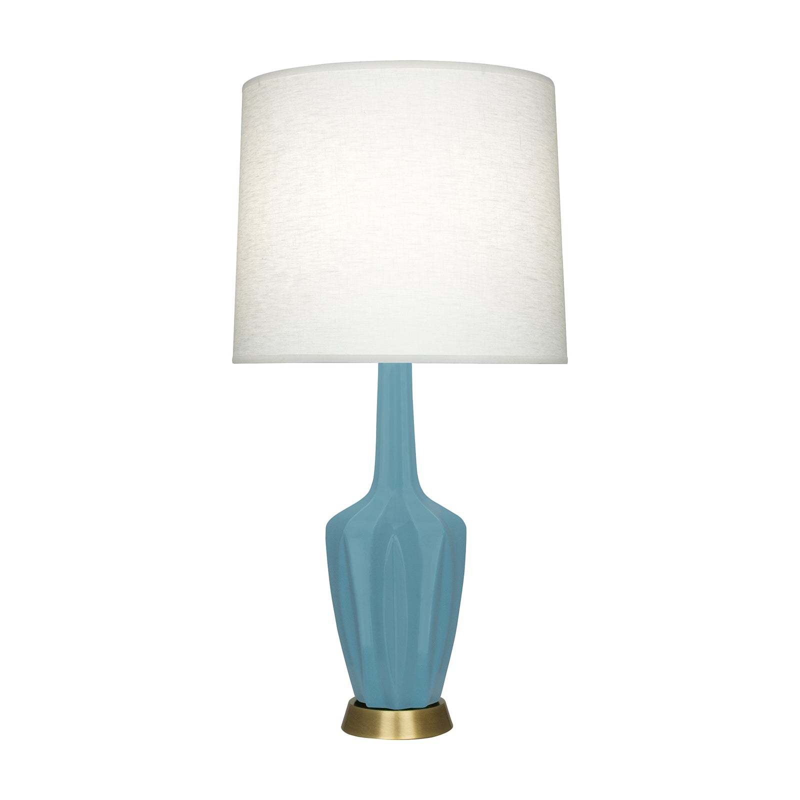 Matte Steel Blue Small Emma Accent Lamp