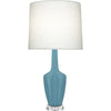 Matte Steel Blue Emma Table Lamp